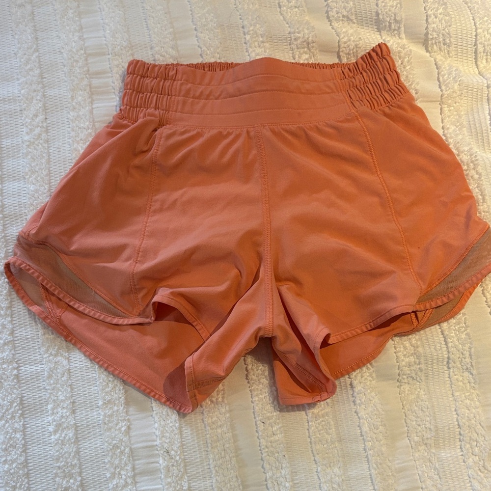 Lululemon Athletica Coral Athletic Shorts